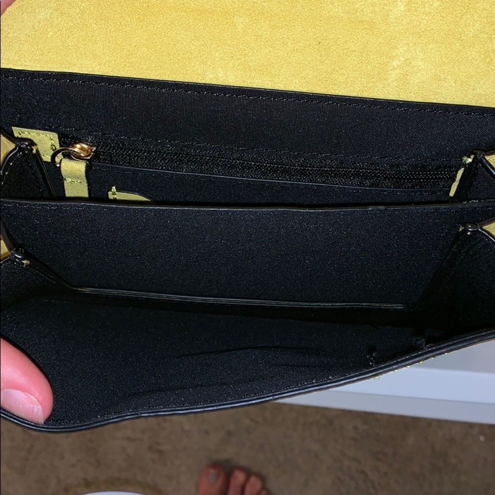Topshop Yellow Python Print Purse - Picture 4 of 5